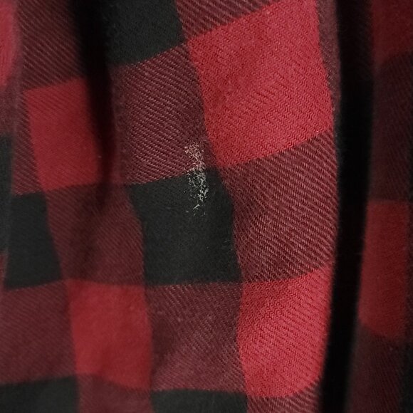 Wrangler Trucker Jacket Men's 4X Blue Denim Button Front Plaid Lined Distressed - Picture 13 of 14